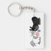 Cute Cartoon Ponies Standoff AcrylSleutelhanger Sleutelhanger (Voorkant)