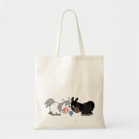 Cute Cartoon Ponies Standoff Bag Tote Bag (Voorkant)