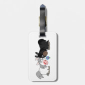 Cute Cartoon Ponies Standoff Bagagelabel (Achterkant verticaal)