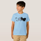 Cute Cartoon Ponies Standoff Children T-Shirt (Voorkant volledig)