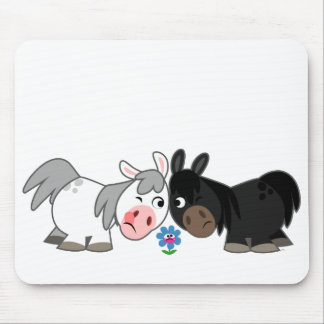Cute Cartoon Ponies Standoff Mousepad Muismat