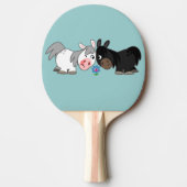 Cute Cartoon Ponies Standoff Ping Pong Paddle Tafeltennisbatje (Voorkant)