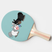 Cute Cartoon Ponies Standoff Ping Pong Paddle Tafeltennisbatje (Zijkant)