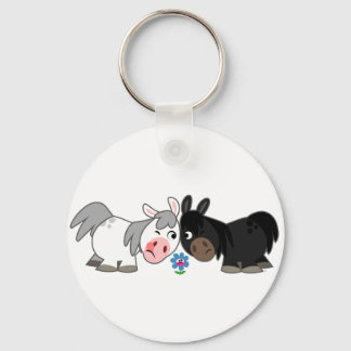 Cute Cartoon Ponies Standoff Sleutelhanger
