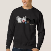 Cute Cartoon Ponies Standoff Sweatshirt (Voorkant)