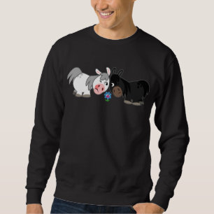 Cute Cartoon Ponies Standoff Sweatshirt