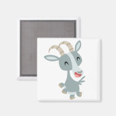 Cute Cartoon Prancing Goat Magnet (Voorkant / Achterkant)