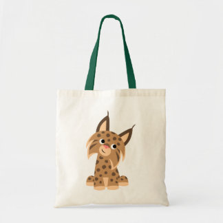 Cute Cartoon Prankish Lynx Bag Tote Bag