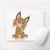 Cute Cartoon Prankish Lynx Mousepad Muismat (Met muis)