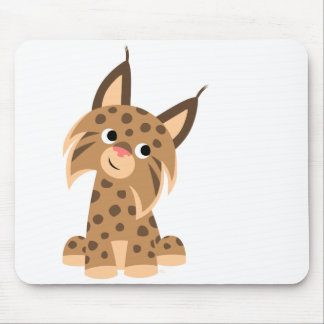 Cute Cartoon Prankish Lynx Mousepad Muismat