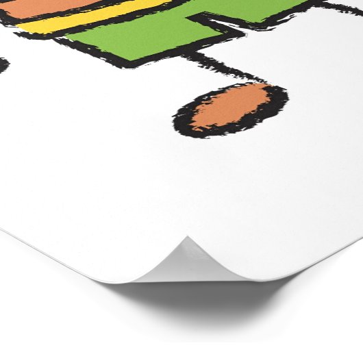 Cute Cartoon Pret Familie Liefde Hart Valentijn Poster (Hoek)