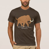 Cute Cartoon Pro Wooly Mammoth T-Shirt (Voorkant)