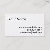 Cute cartoon pug crochet Visitekaartje (Achterkant)