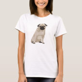 Cute Cartoon Pug T Shirt (Voorkant)