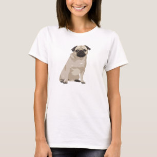 Cute Cartoon Pug T Shirt
