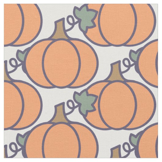 Cute Cartoon Pumpkin Pattern Stof (Close Up)
