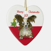Cute Cartoon Puppy Dog Heart Ornament (Rechts)