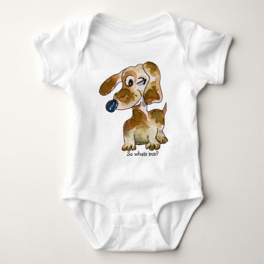 Cute Cartoon Puppy Dogs Baby Romper (Voorkant)