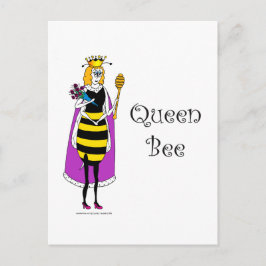 Cute cartoon Queen Bee Briefkaart