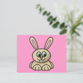 Cute Cartoon Rabbit Briefkaart (Staand voorkant)