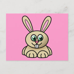Cute Cartoon Rabbit Briefkaart