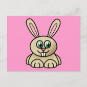 Cute Cartoon Rabbit Briefkaart (Voorkant)
