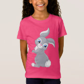 Cute Cartoon Rabbit T-shirt (Voorkant)