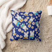 Cute Cartoon Rabbits Cushion Kussen (Deken)