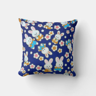 Cute Cartoon Rabbits Cushion Kussen