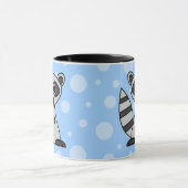 Cute Cartoon Raccoon Mok (Midden)