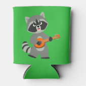 Cute Cartoon Raccoon Palling Banjo Koelbox Blikjeskoeler (Voorkant)