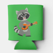 Cute Cartoon Raccoon Palling Banjo Koelbox Blikjeskoeler (Achterkant)