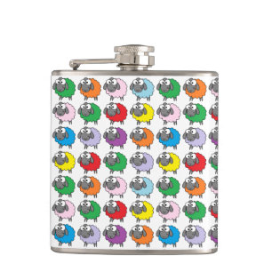 Cute Cartoon Rainbow Sheep Heupfles