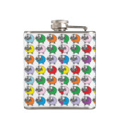 Cute Cartoon Rainbow Sheep Heupfles (Achterkant)