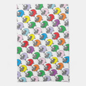 Cute Cartoon Rainbow Sheep Theedoek (Verticaal)
