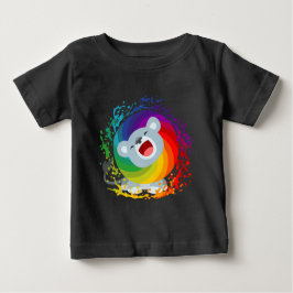 Cute Cartoon Rainbow White Lion Baby T-Shirt