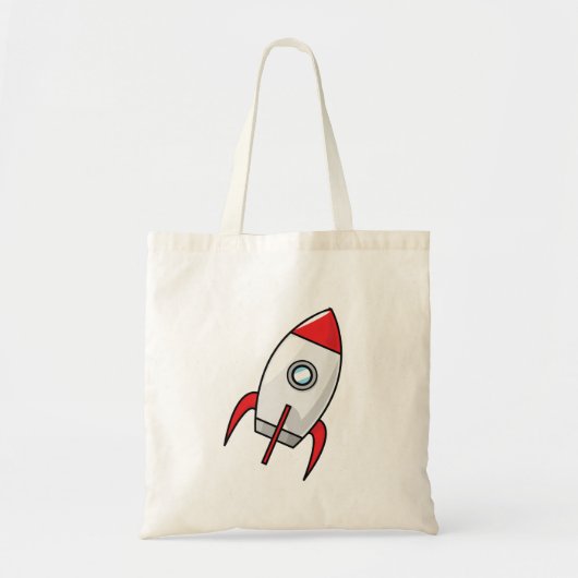 Cute cartoon raket tote bag (Voorkant)