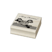 Cute cartoon rat mouse Nieuw jaar 2020 symbool kin Rubberstempel (Stempel)