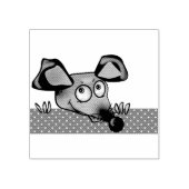 Cute cartoon rat mouse Nieuw jaar 2020 symbool kin Rubberstempel (Afrduk)