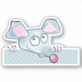 Cute cartoon rat mouse Nieuw jaar 2020 symbool kin Sticker (Voorkant)