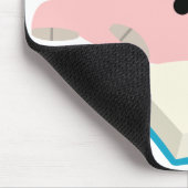 Cute Cartoon Reading Piglet Mousepad Muismat (Hoek)