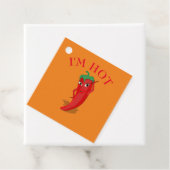 Cute Cartoon Red Hot Pepper Diva Bedankjes Labels (In situ)