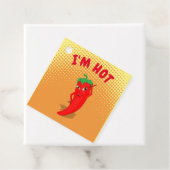 Cute Cartoon Red Hot Pepper Diva gradiënt Bedankjes Labels (In situ)