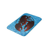 Cute Cartoon Red Lobster Badmat (Gekanteld)