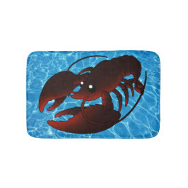 Cute Cartoon Red Lobster Badmat