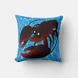 Cute Cartoon Red Lobster Kussen