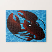 Cute Cartoon Red Lobster Legpuzzel (Horizontaal)
