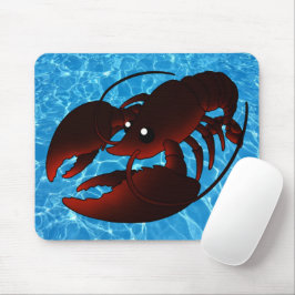 Cute Cartoon Red Lobster Muismat