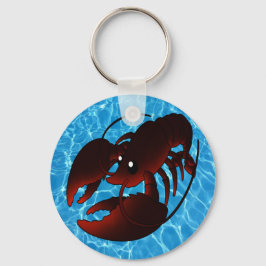 Cute Cartoon Red Lobster Sleutelhanger