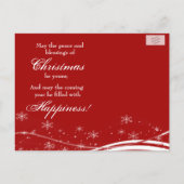 Cute Cartoon Reindeer Kerstgroet Feestdagenkaart (Achterkant)